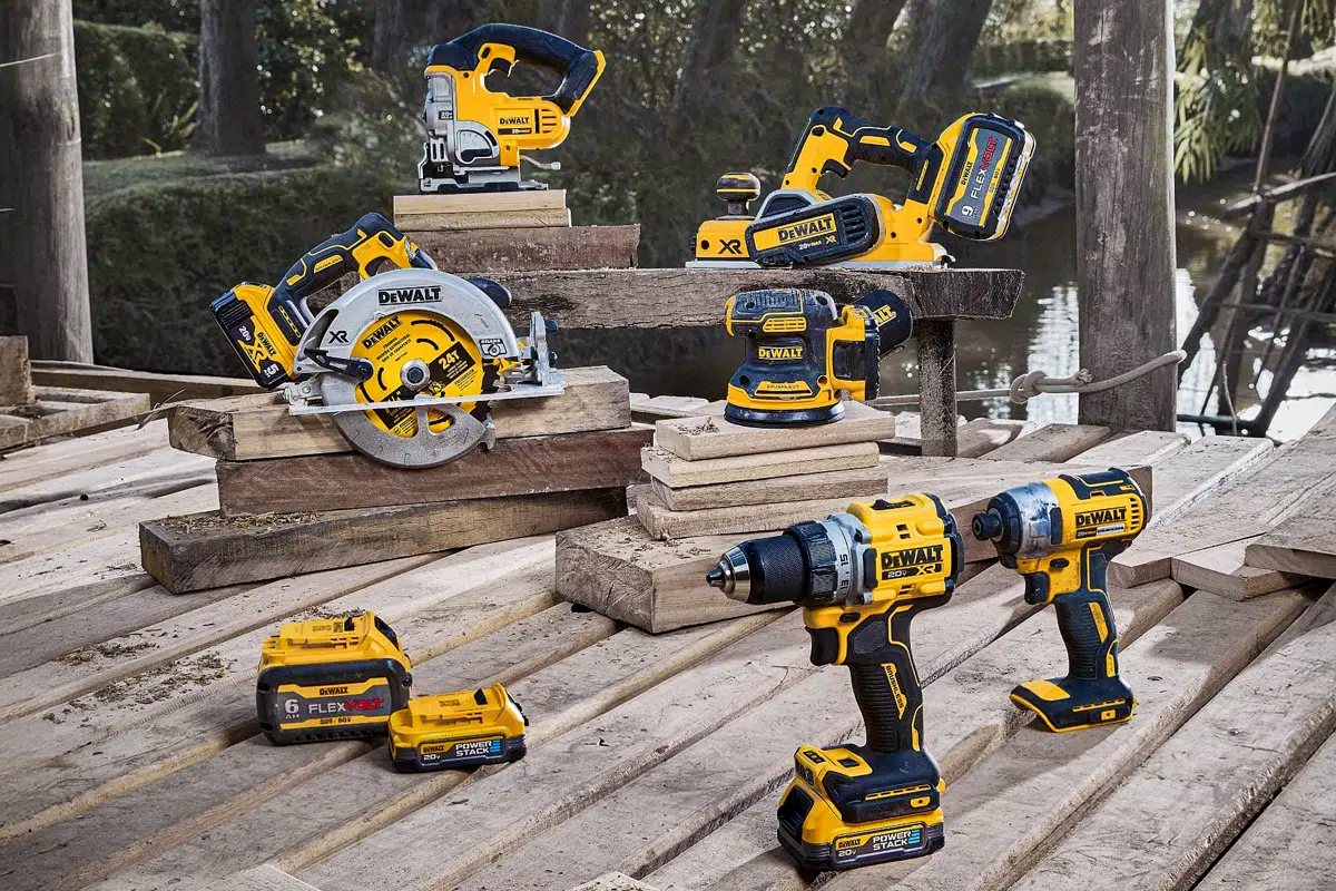 Outils de marque DeWalt.